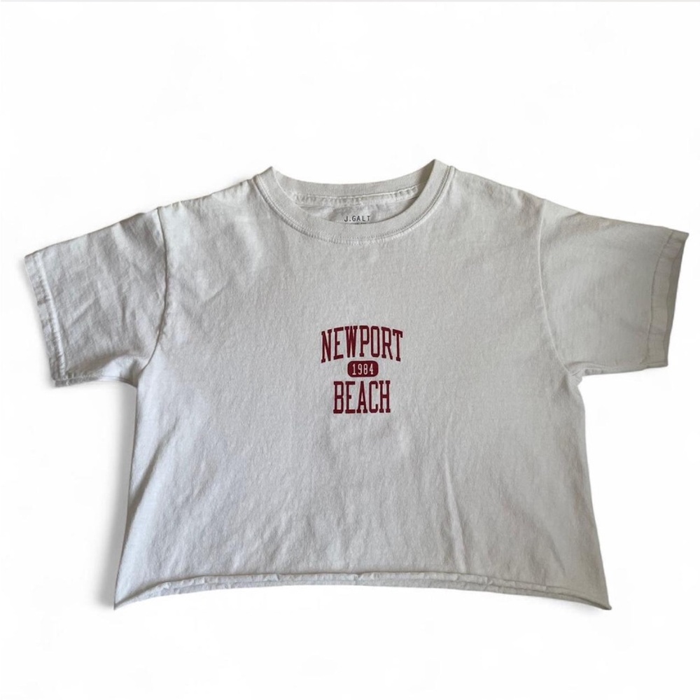 Brandy Melville J Galt Graphic Cropped Cotton T Shirt ✨